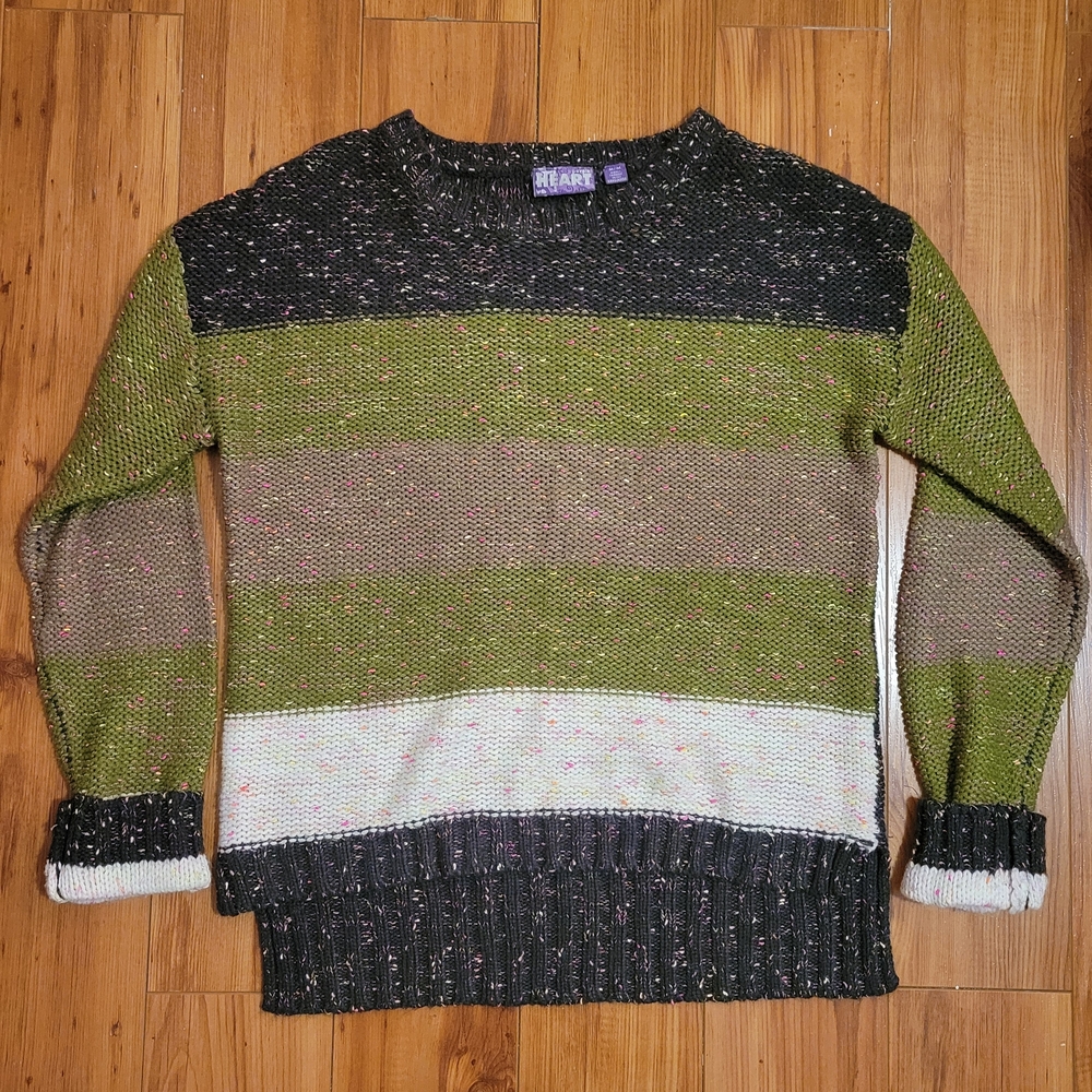 Purple Heart Speckled Knit Sweater